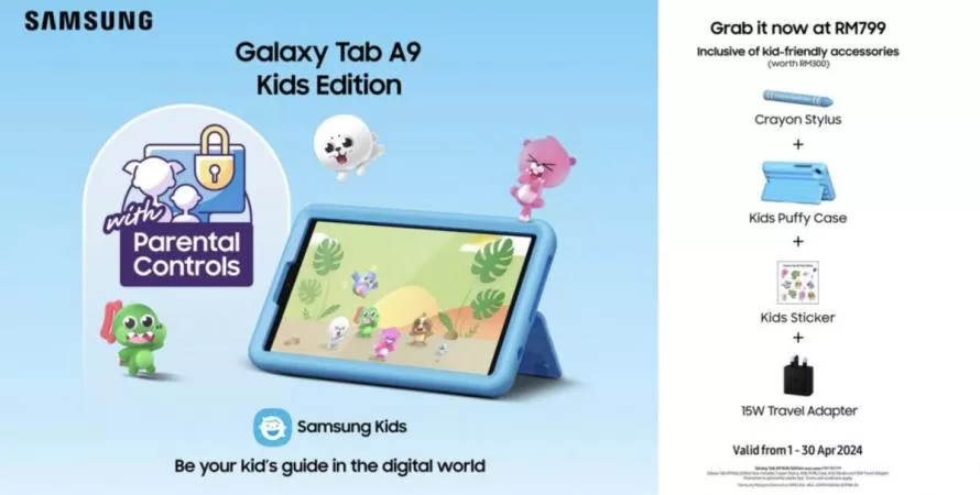 Samsung dévoile la Galaxy Tab A9 Edition Enfants, ludique et éducative