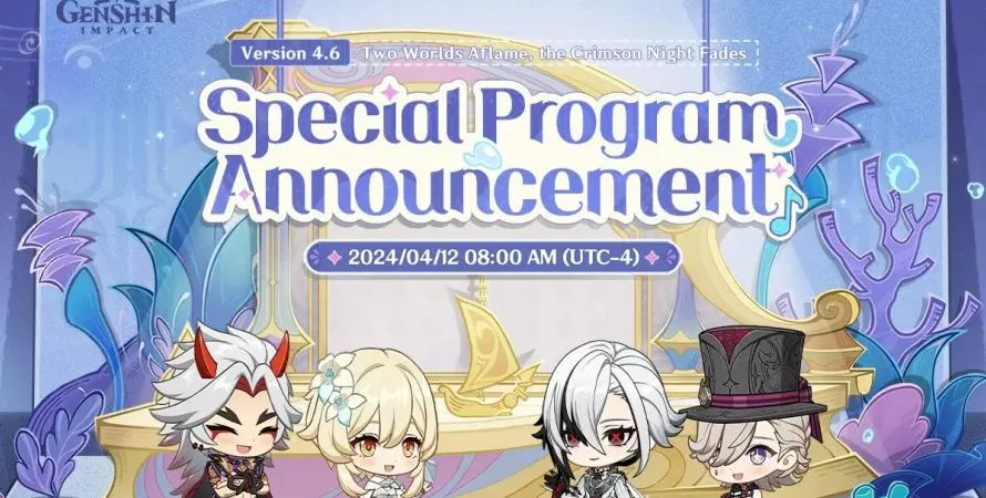 Nouveau personnage et mise à jour dans le livestream de Genshin Impact 4.6