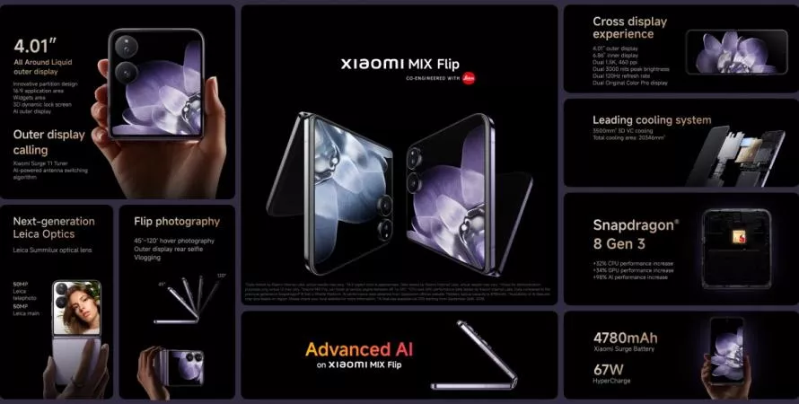 Le Xiaomi Mix Flip débarque enfin sur le marché international