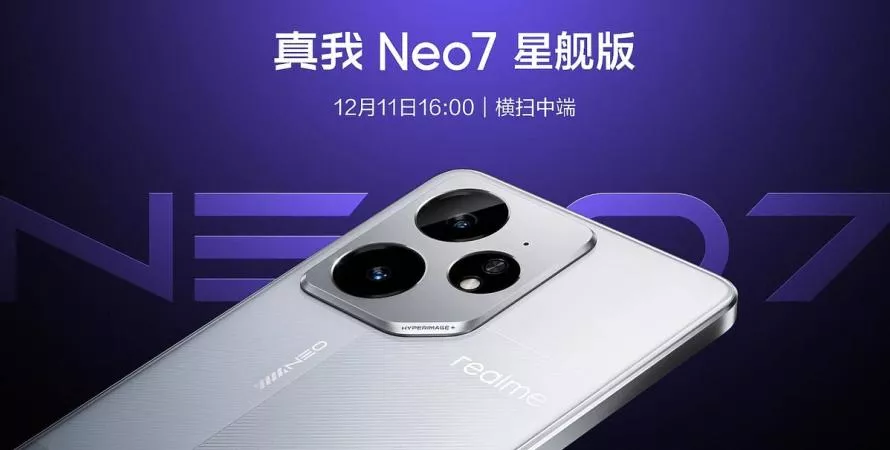 Realme Neo7 : une batterie impressionnante et un processeur puissant