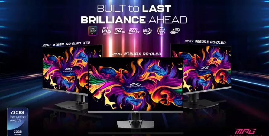 MSI dévoile deux écrans QD-OLED 27" pour gamers au CES 2025