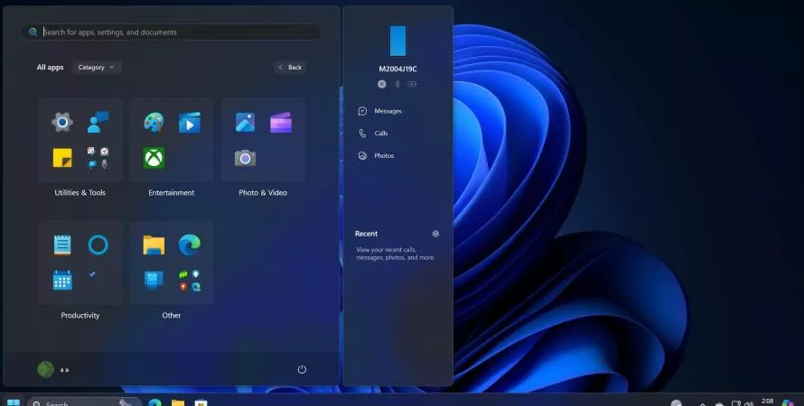 Windows 11 améliore son menu Démarrer avec une inspiration iOS