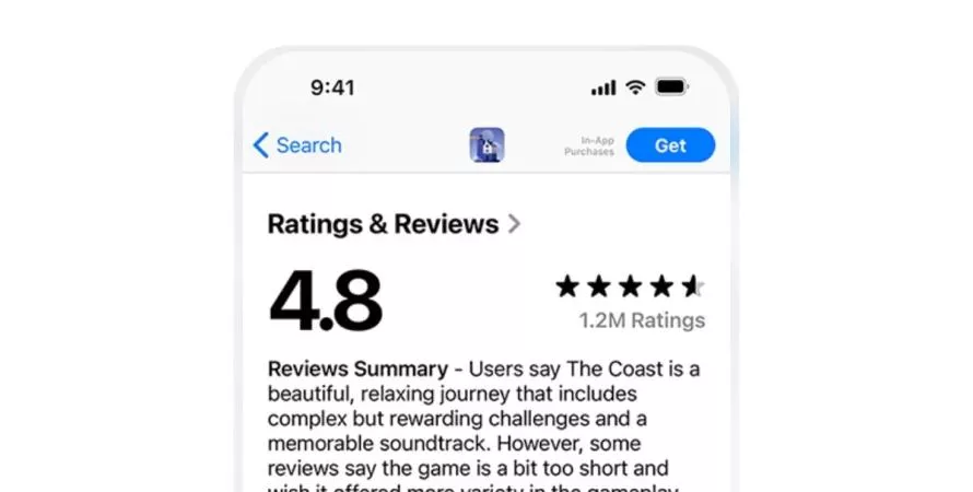 iOS 18.4 : Apple va résumer les avis d’apps avec l’intelligence artificielle