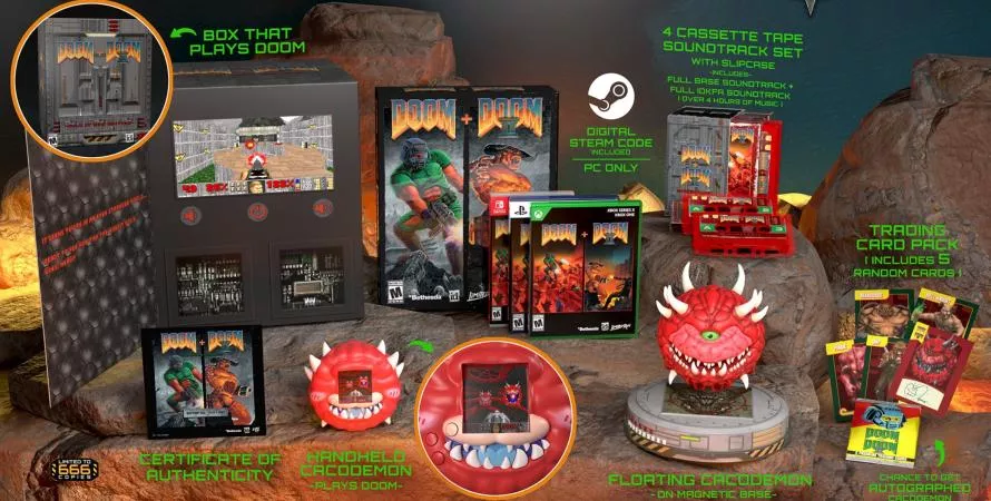 DOOM : une édition collector à 666 $ avec une boîte qui joue au jeu !