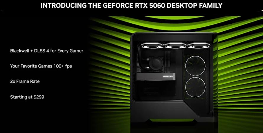 GeForce RTX 5060 : une carte puissante à prix (presque) abordable GeForce RTX 5060 : une carte puissante à prix (presque) abordable