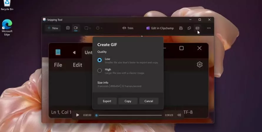 Windows 11 permet enfin de créer des GIF en un clic