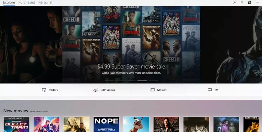 Clap de fin pour Microsoft Movies & TV sur Xbox et PC