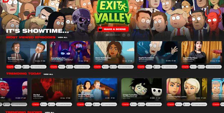 Showrunner : le premier service de streaming où l'IA crée vos séries animées Showrunner : le premier service de streaming où l'IA crée vos séries animées