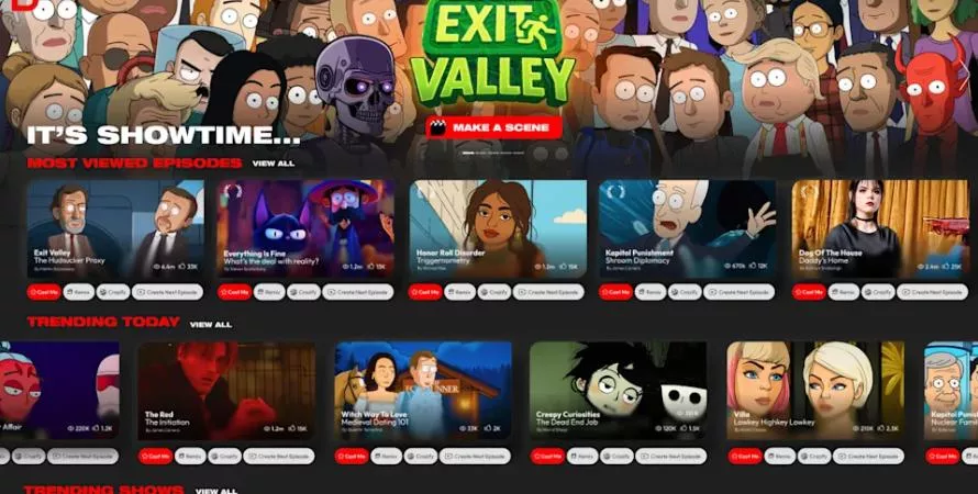 Showrunner : le premier service de streaming où l'IA crée vos séries animées
