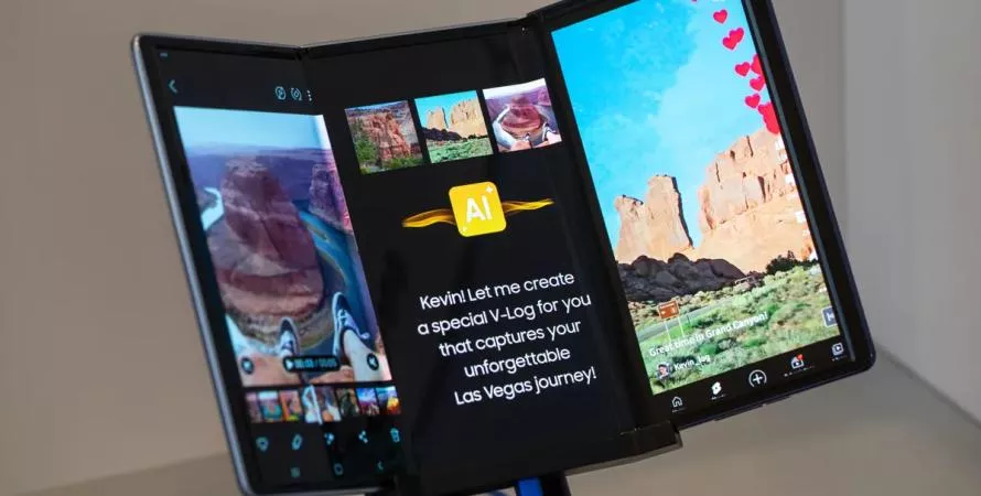Samsung prépare un smartphone pliable en trois volets pour fin octobre